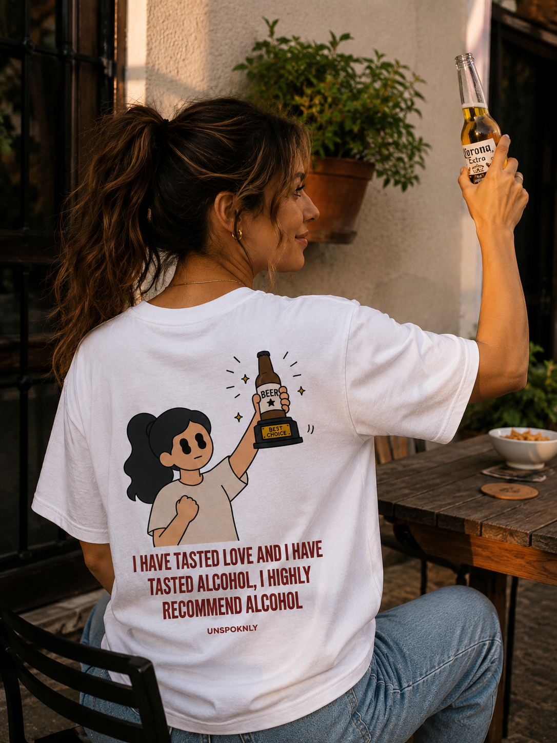 I HAVE TASTED LOVE AND I HAVE TASTED ALCOHOL, I HIGHLY RECOMMEND ALCOHOL. - WOMEN
