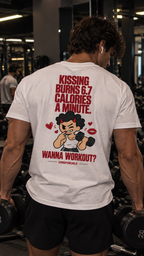 Kissing burn 6.7 calories a minute. Wanna Workout ?